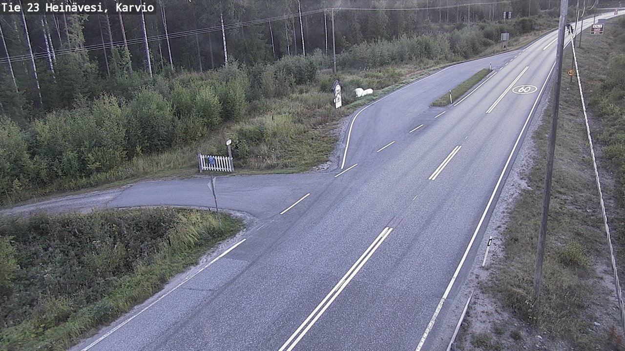 Weather Camera Image Road 23 Heinävesi, Karvio, Heinävesi, Pohjois-Karjala