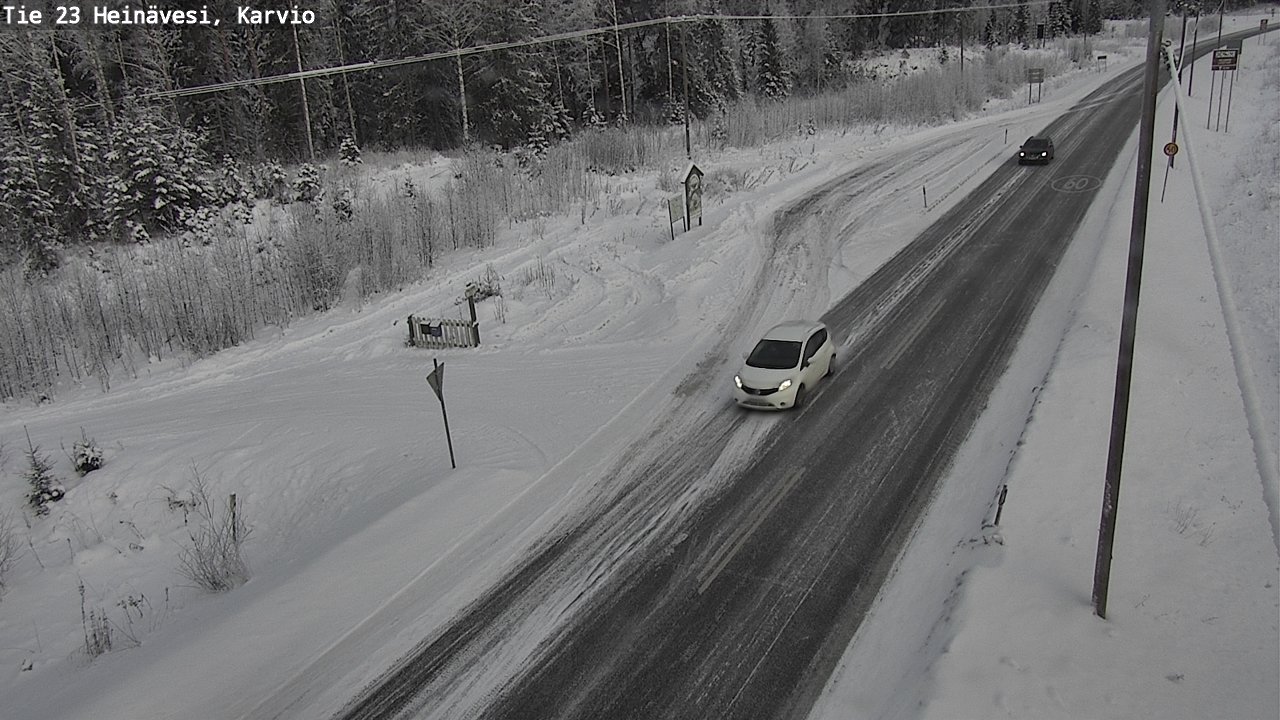 Weather Camera Image Väg 23 Heinävesi, Karvio, Heinävesi, Pohjois-Karjala