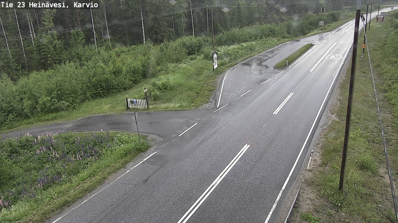 Weather Camera Image Väg 23 Heinävesi, Karvio, Heinävesi, Pohjois-Karjala