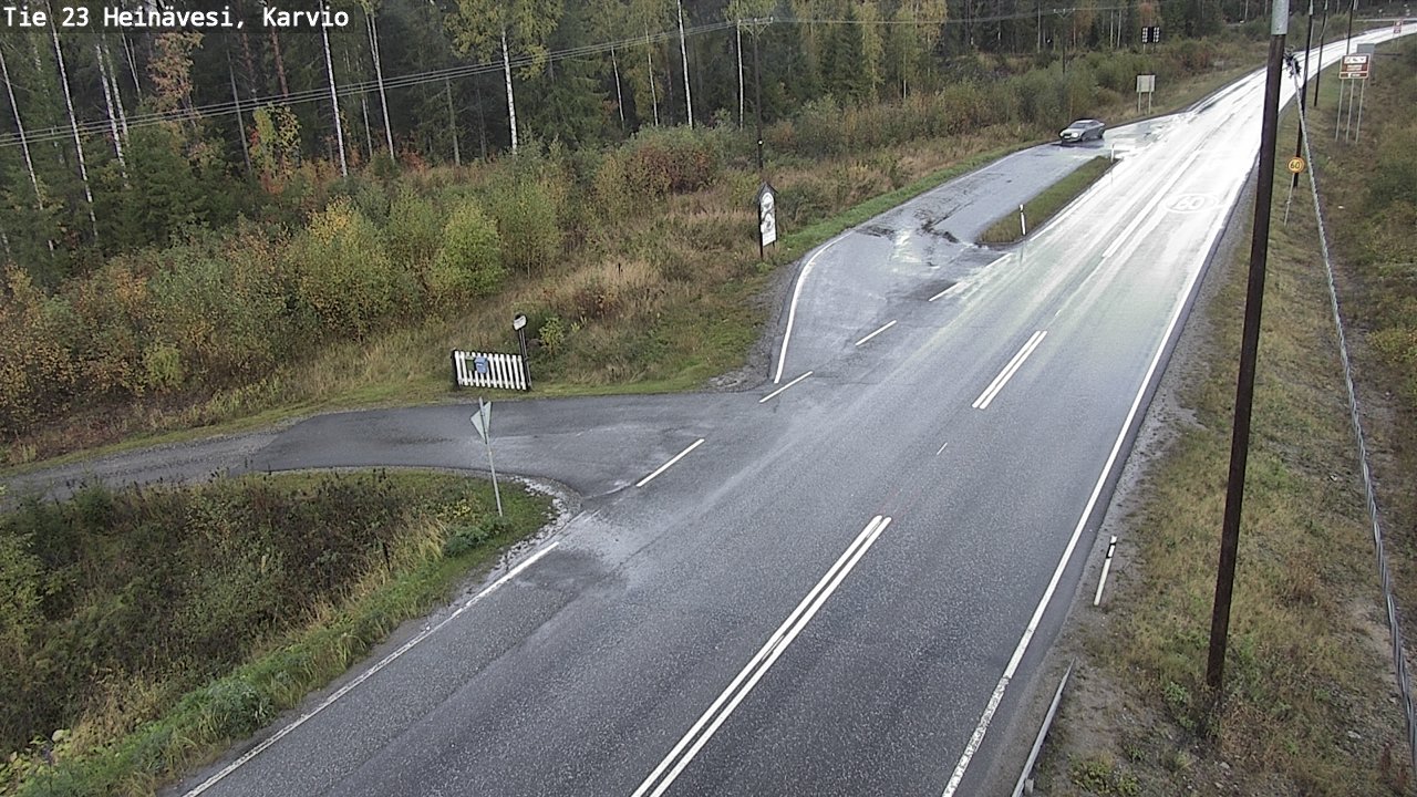 Weather Camera Image Road 23 Heinävesi, Karvio, Heinävesi, Pohjois-Karjala