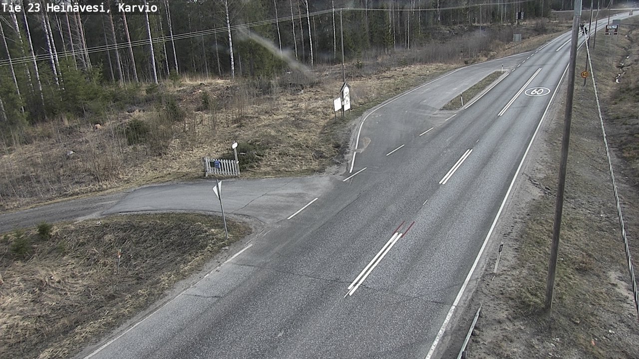 Weather Camera Image Road 23 Heinävesi, Karvio, Heinävesi, Pohjois-Karjala