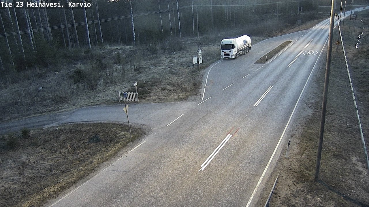 Weather Camera Image Road 23 Heinävesi, Karvio, Heinävesi, Pohjois-Karjala