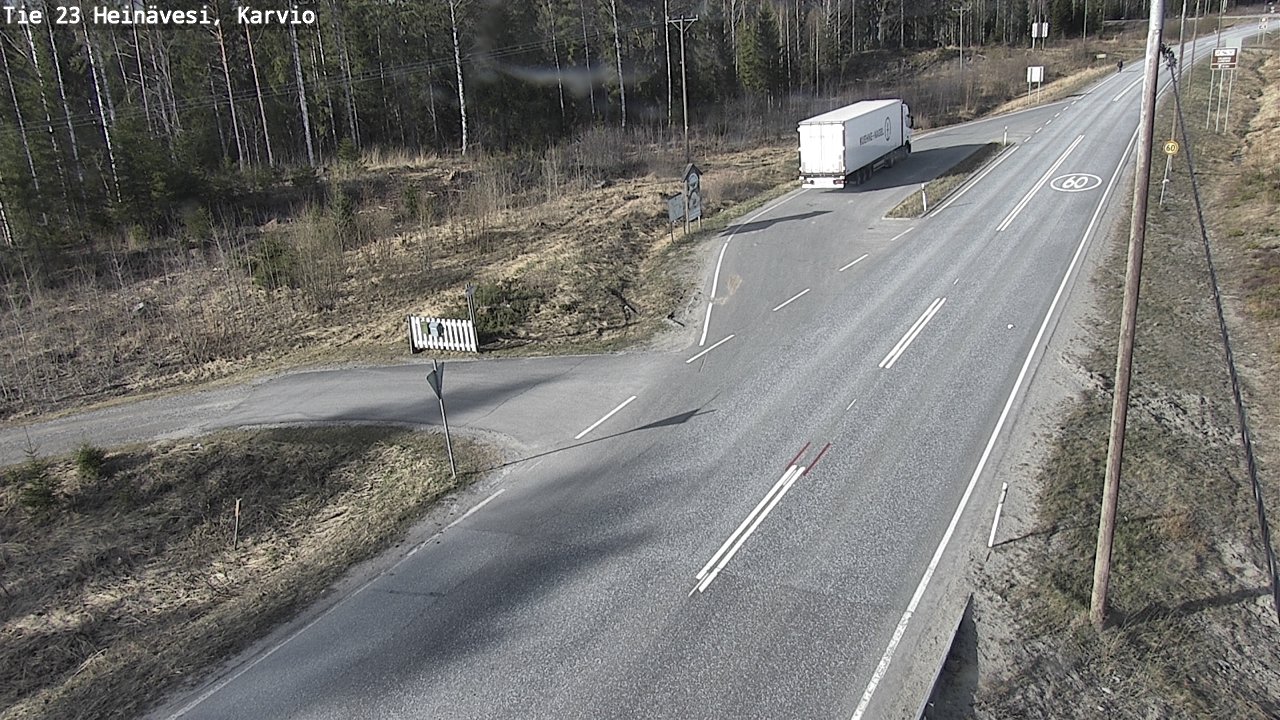 Weather Camera Image Road 23 Heinävesi, Karvio, Heinävesi, Pohjois-Karjala