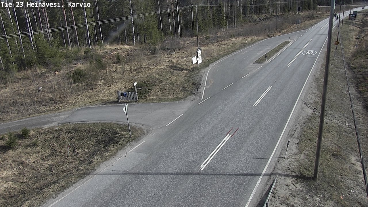 Weather Camera Image Road 23 Heinävesi, Karvio, Heinävesi, Pohjois-Karjala