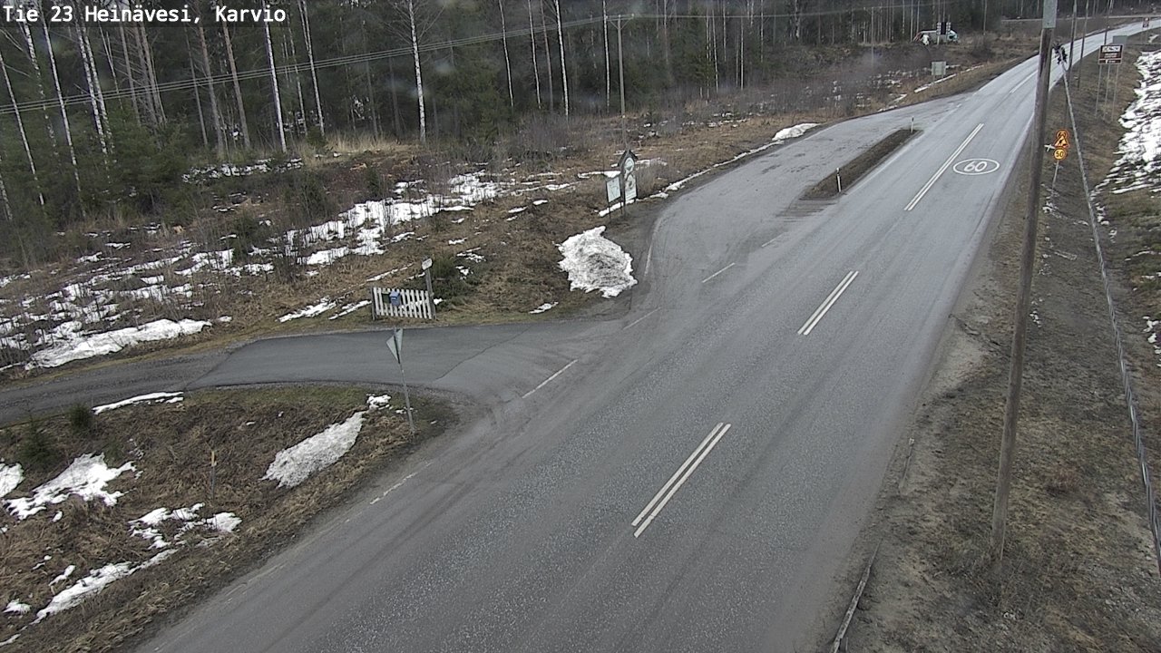 Weather Camera Image Road 23 Heinävesi, Karvio, Heinävesi, Pohjois-Karjala
