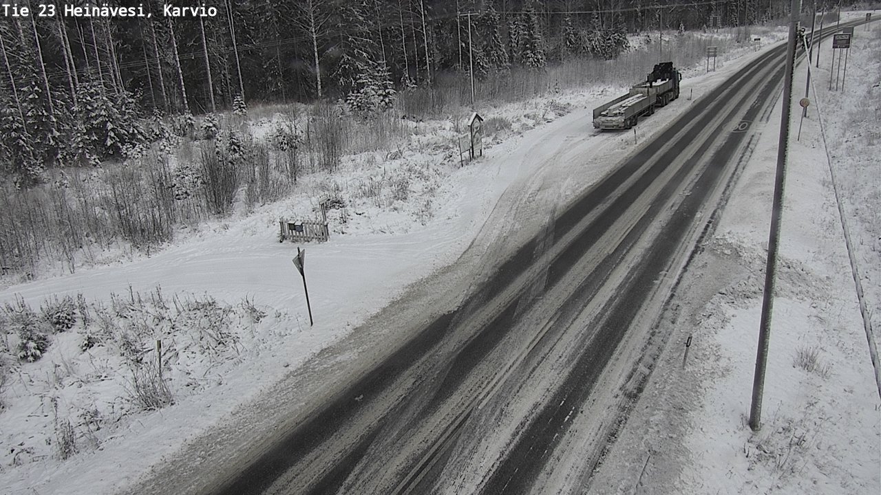 Weather Camera Image Road 23 Heinävesi, Karvio, Heinävesi, Pohjois-Karjala