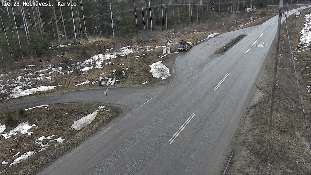 Weather Camera Image Road 23 Heinävesi, Karvio, Heinävesi, Pohjois-Karjala