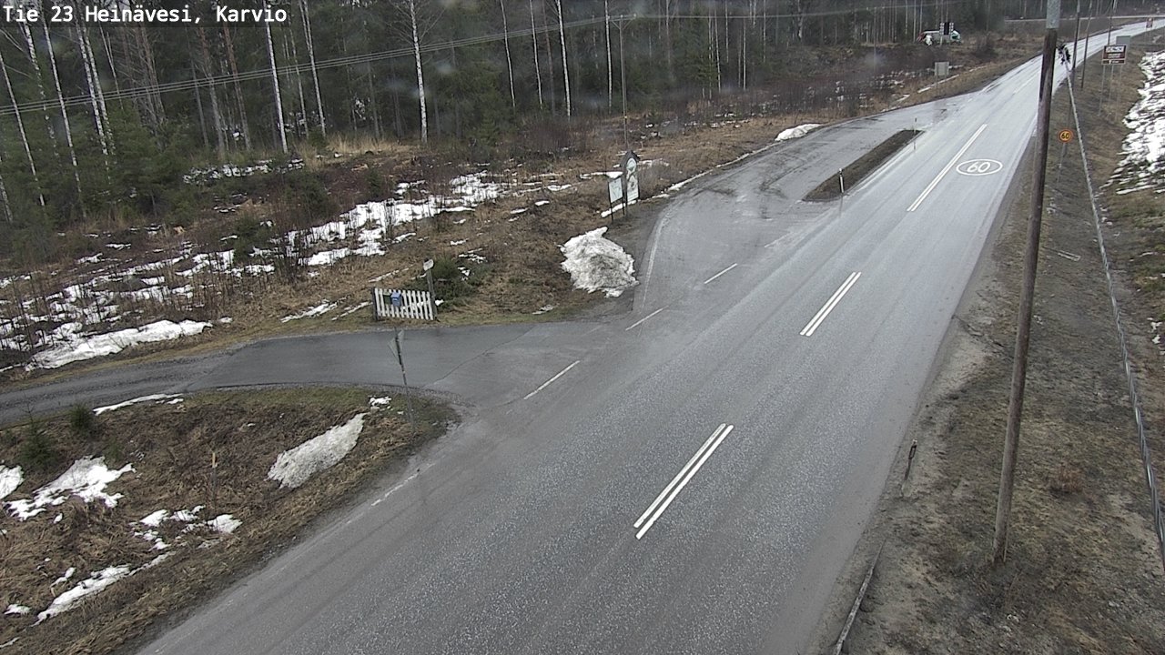 Weather Camera Image Road 23 Heinävesi, Karvio, Heinävesi, Pohjois-Karjala
