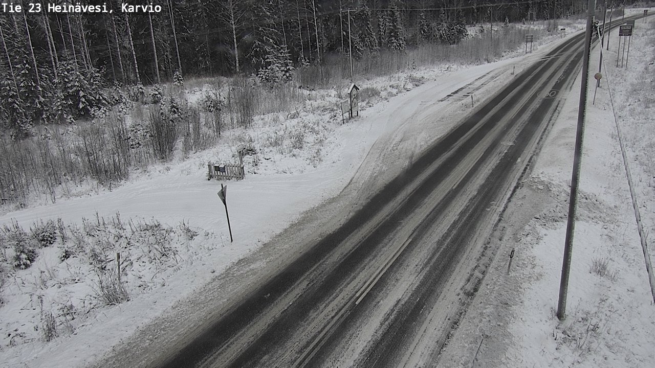 Weather Camera Image Road 23 Heinävesi, Karvio, Heinävesi, Pohjois-Karjala
