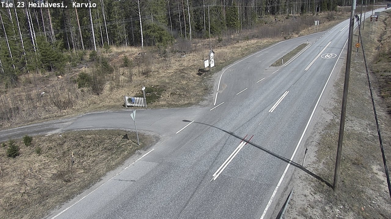 Weather Camera Image Road 23 Heinävesi, Karvio, Heinävesi, Pohjois-Karjala