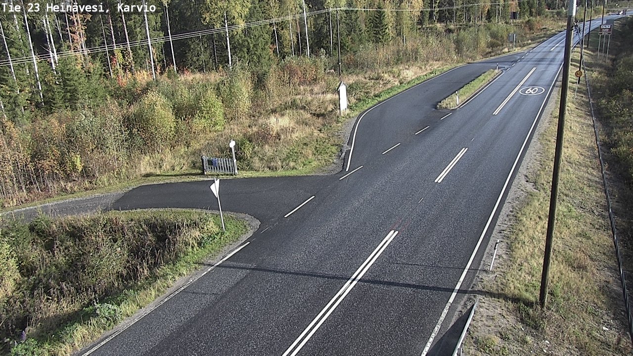 Kelikamerat Kuva Tie 23 Heinävesi, Karvio, Heinävesi, Pohjois-Karjala