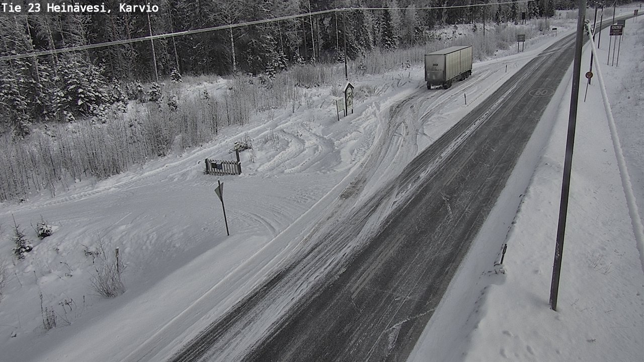 Kelikamerat Kuva Tie 23 Heinävesi, Karvio, Heinävesi, Pohjois-Karjala