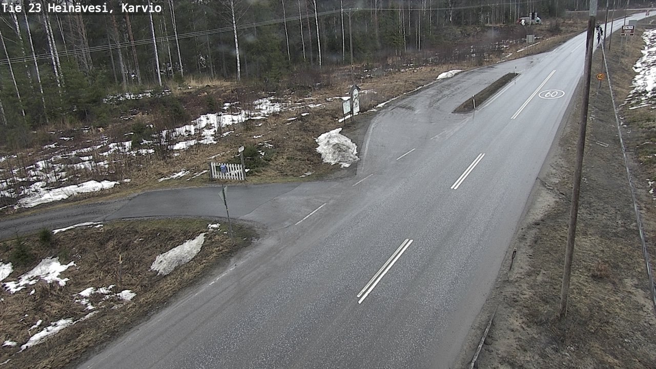 Weather Camera Image Road 23 Heinävesi, Karvio, Heinävesi, Pohjois-Karjala