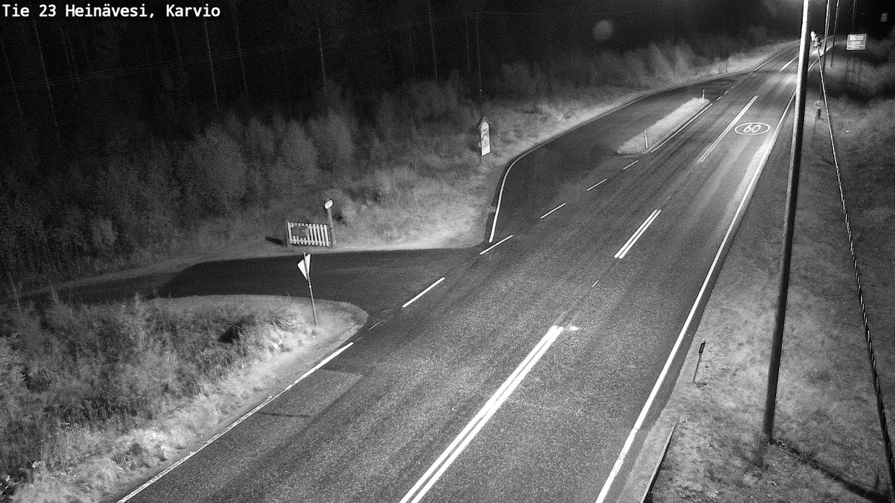 Weather Camera Image Road 23 Heinävesi, Karvio, Heinävesi, Pohjois-Karjala