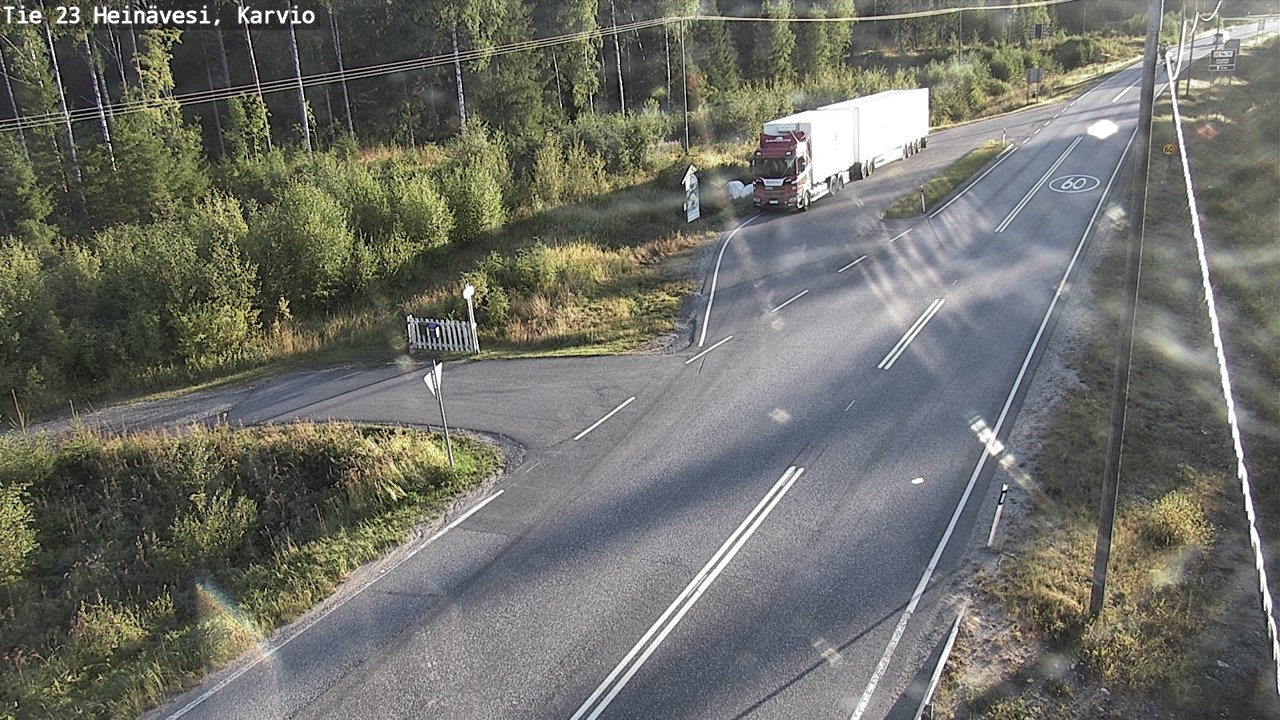 Weather Camera Image Road 23 Heinävesi, Karvio, Heinävesi, Pohjois-Karjala