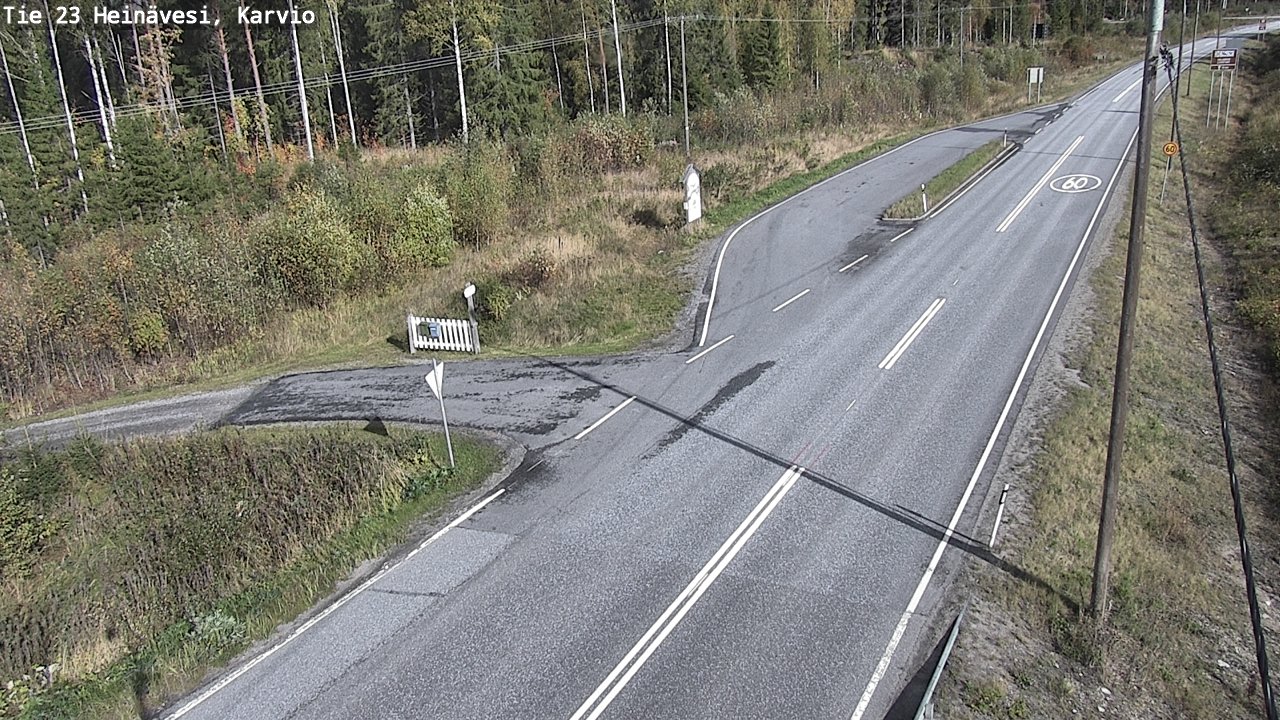Kelikamerat Kuva Tie 23 Heinävesi, Karvio, Heinävesi, Pohjois-Karjala