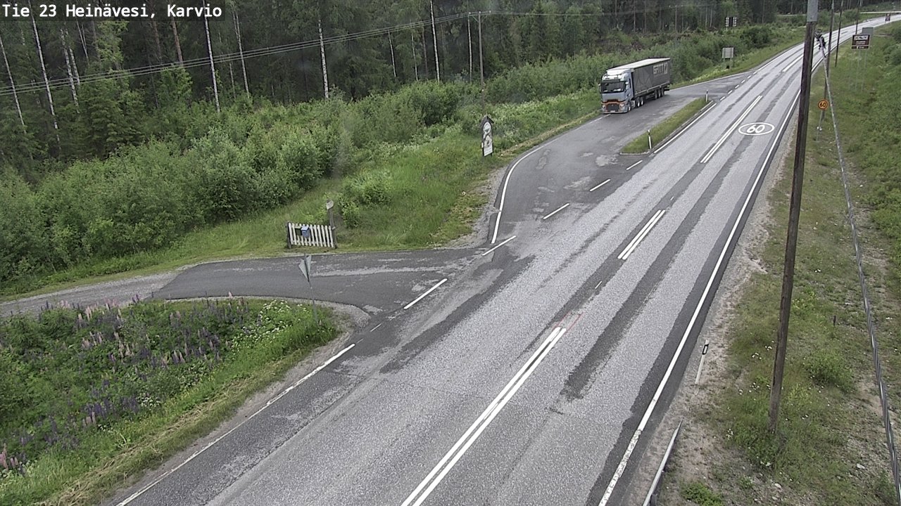 Weather Camera Image Road 23 Heinävesi, Karvio, Heinävesi, Pohjois-Karjala