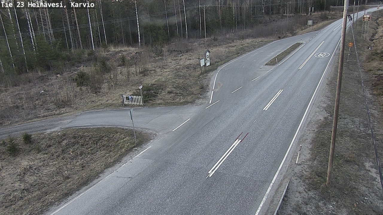 Weather Camera Image Road 23 Heinävesi, Karvio, Heinävesi, Pohjois-Karjala