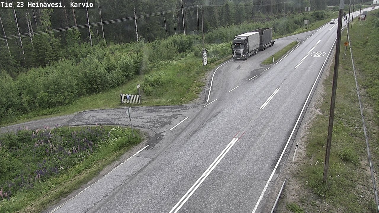 Weather Camera Image Road 23 Heinävesi, Karvio, Heinävesi, Pohjois-Karjala