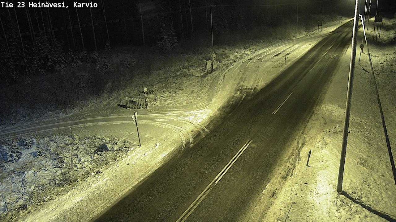 Weather Camera Image Road 23 Heinävesi, Karvio, Heinävesi, Pohjois-Karjala
