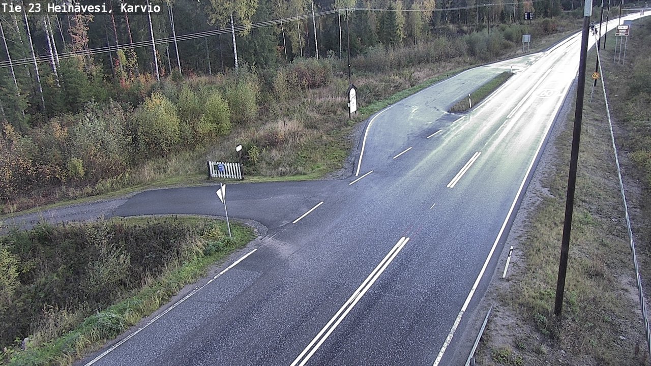 Weather Camera Image Road 23 Heinävesi, Karvio, Heinävesi, Pohjois-Karjala