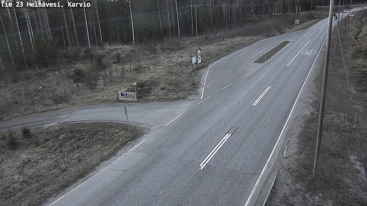 Weather Camera Image Road 23 Heinävesi, Karvio, Heinävesi, Pohjois-Karjala