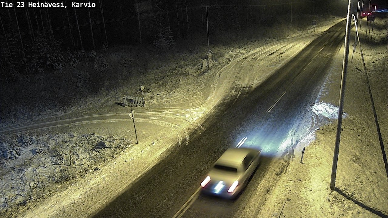Weather Camera Image Road 23 Heinävesi, Karvio, Heinävesi, Pohjois-Karjala