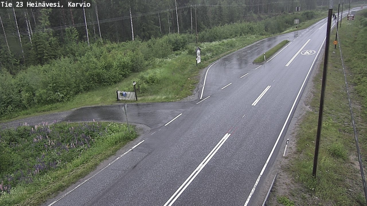 Kelikamerat Kuva Tie 23 Heinävesi, Karvio, Heinävesi, Pohjois-Karjala
