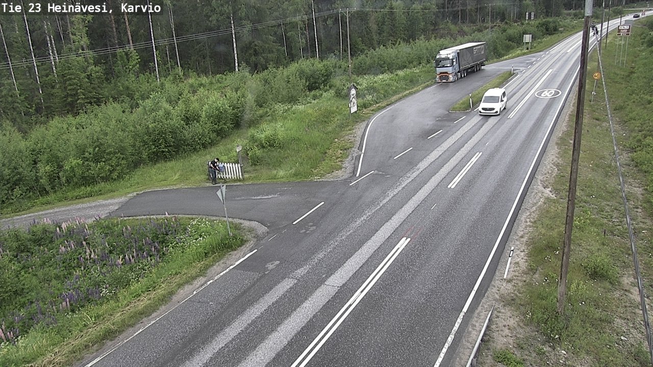 Weather Camera Image Road 23 Heinävesi, Karvio, Heinävesi, Pohjois-Karjala