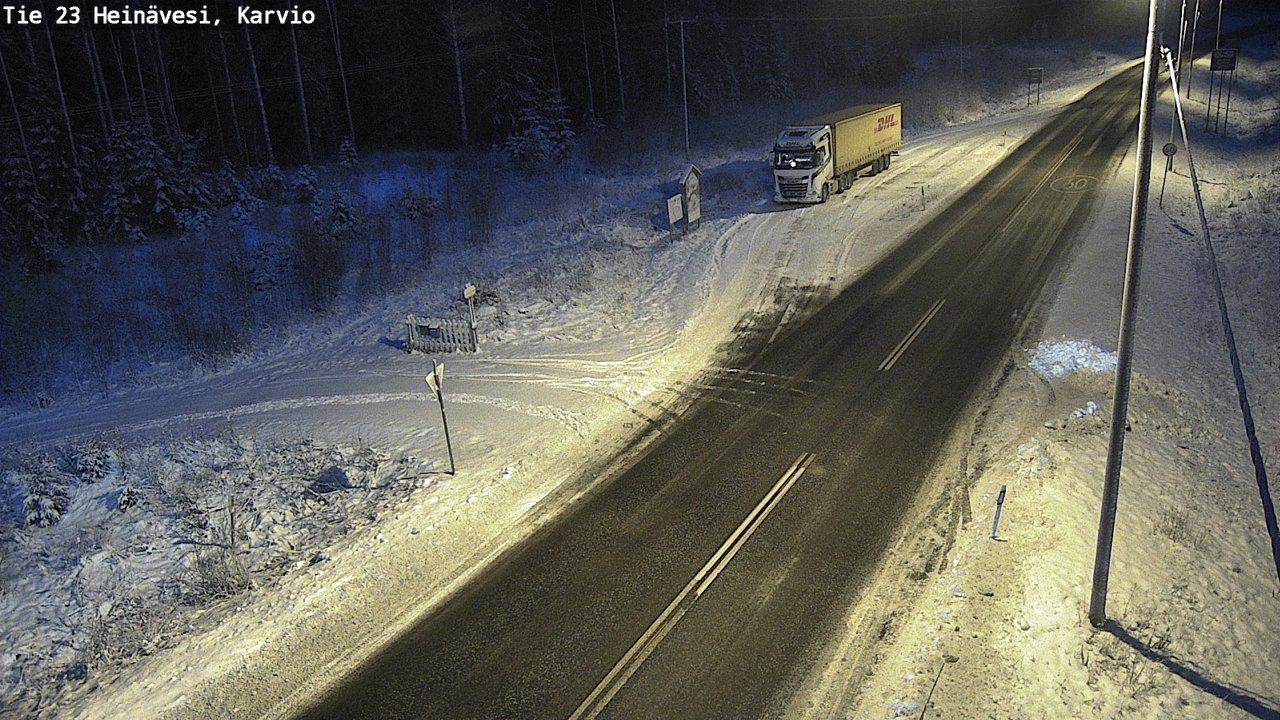 Weather Camera Image Road 23 Heinävesi, Karvio, Heinävesi, Pohjois-Karjala