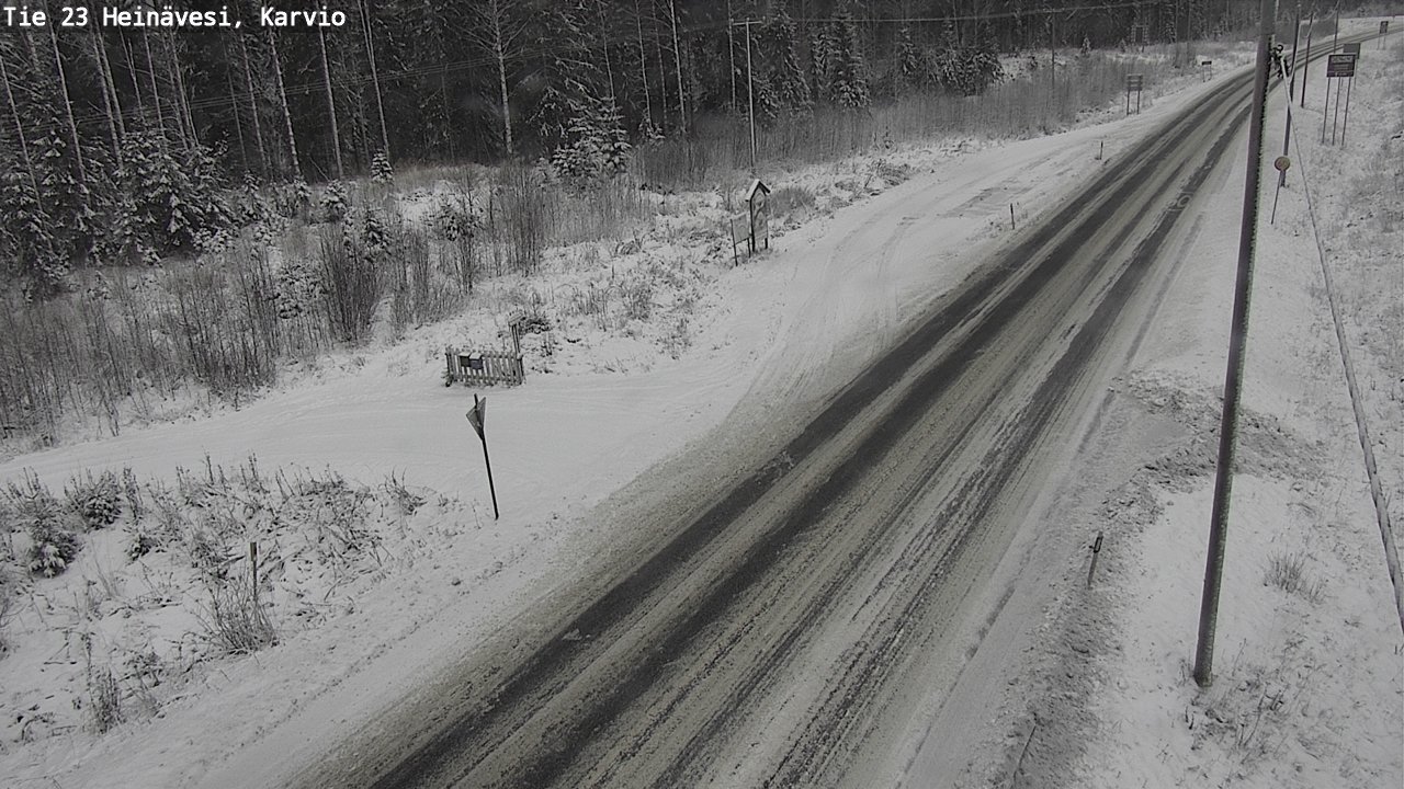 Weather Camera Image Road 23 Heinävesi, Karvio, Heinävesi, Pohjois-Karjala