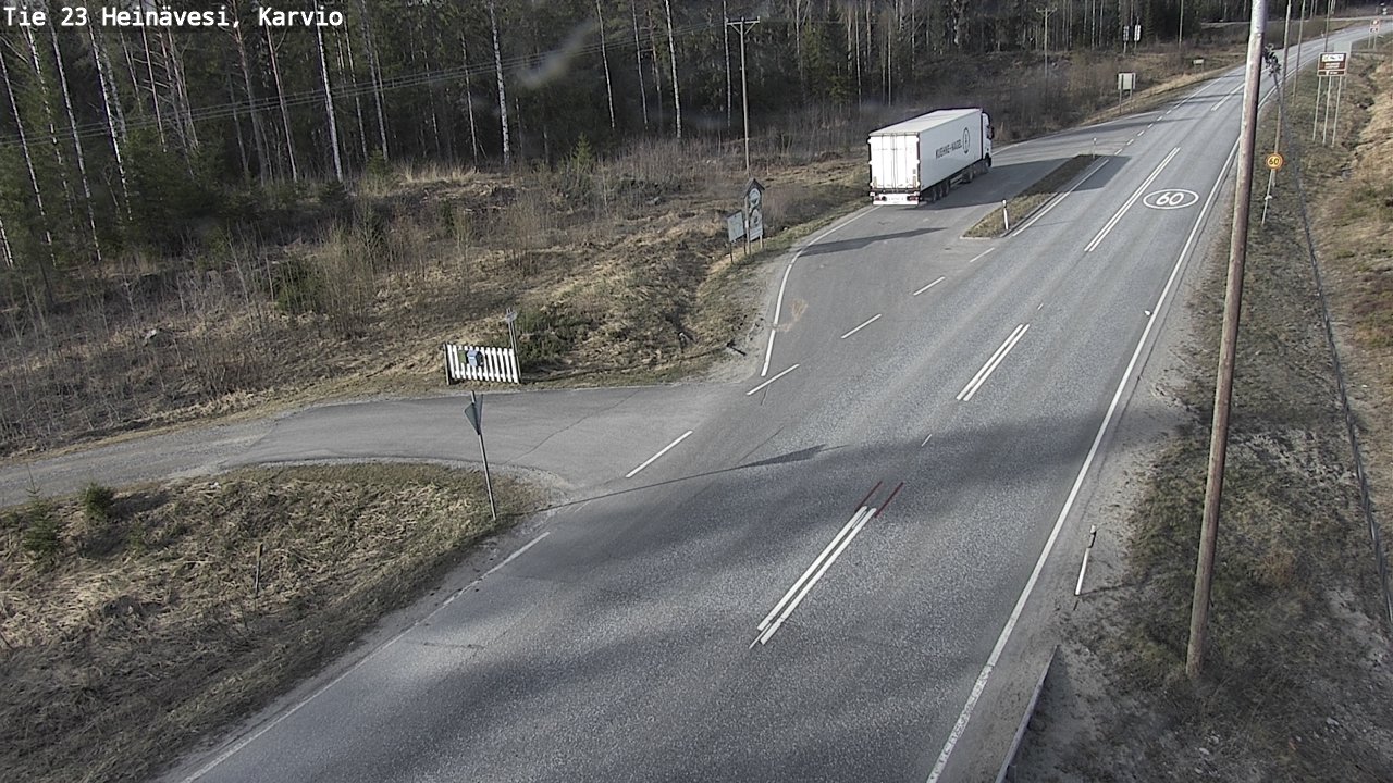 Weather Camera Image Road 23 Heinävesi, Karvio, Heinävesi, Pohjois-Karjala