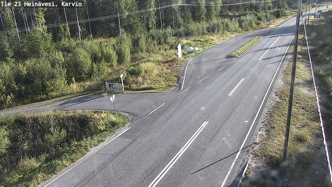 Weather Camera Image Road 23 Heinävesi, Karvio, Heinävesi, Pohjois-Karjala