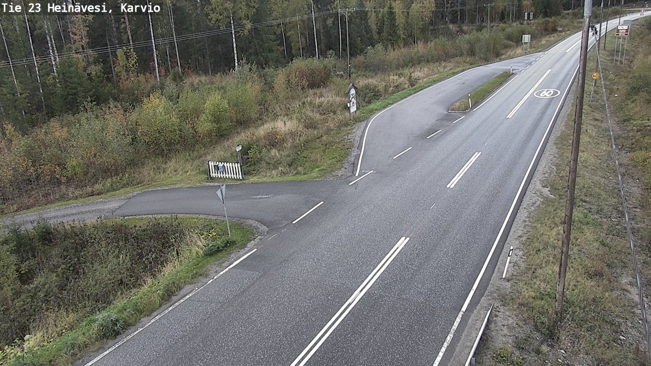 Weather Camera Image Road 23 Heinävesi, Karvio, Heinävesi, Pohjois-Karjala