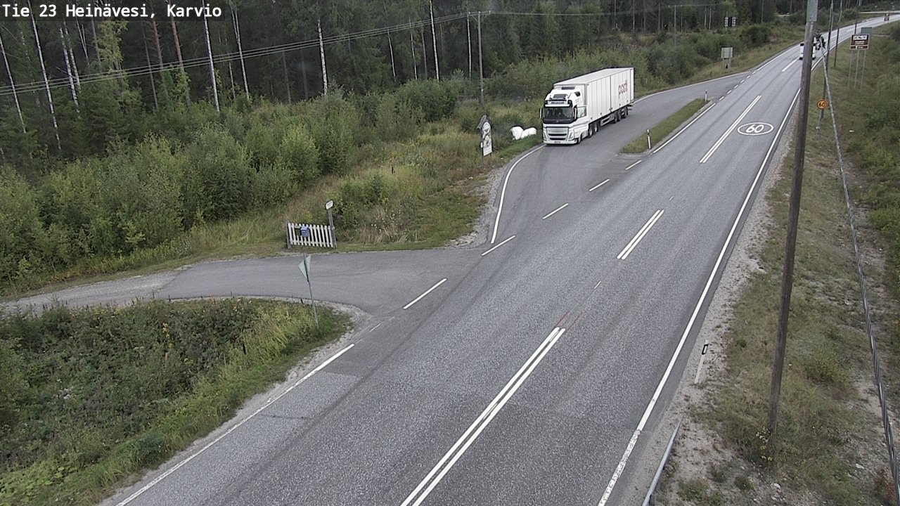 Weather Camera Image Road 23 Heinävesi, Karvio, Heinävesi, Pohjois-Karjala