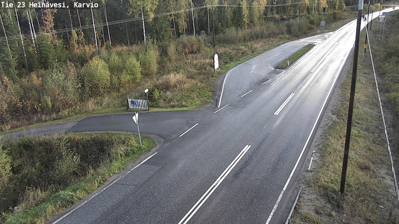 Weather Camera Image Road 23 Heinävesi, Karvio, Heinävesi, Pohjois-Karjala