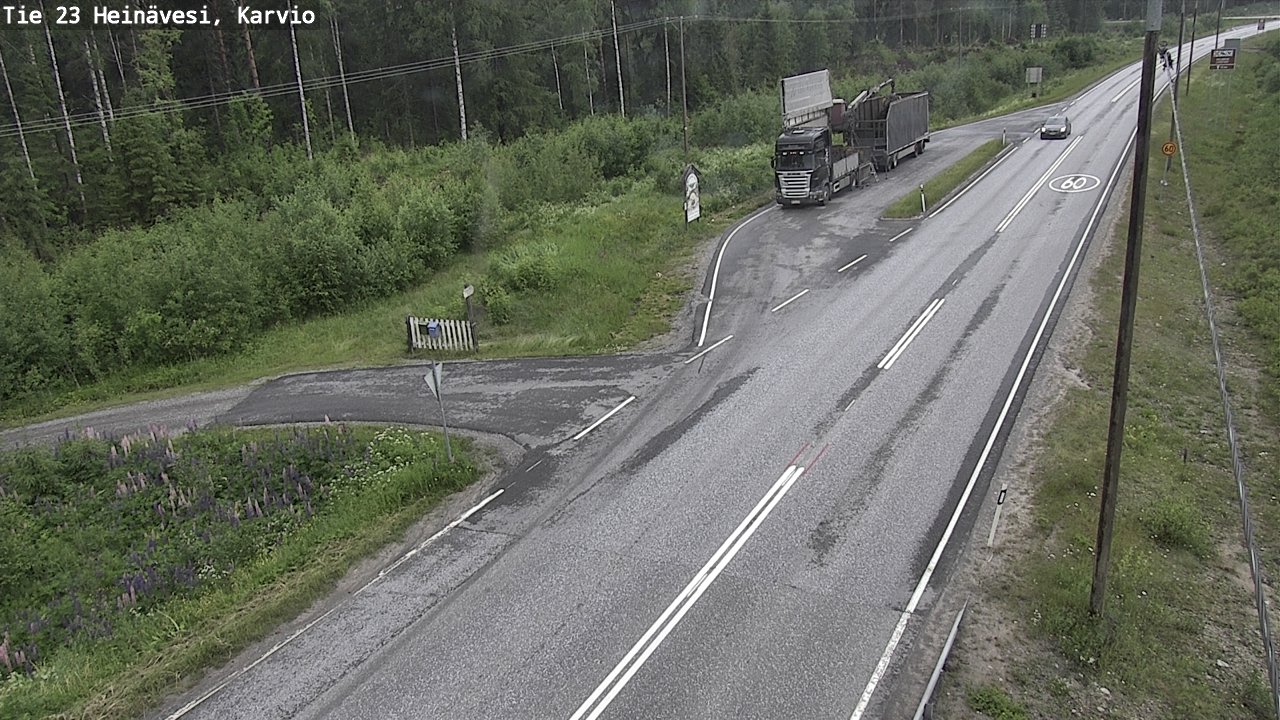 Weather Camera Image Väg 23 Heinävesi, Karvio, Heinävesi, Pohjois-Karjala
