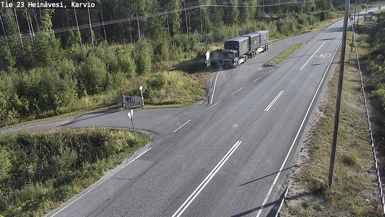 Kelikamerat Kuva Tie 23 Heinävesi, Karvio, Heinävesi, Pohjois-Karjala