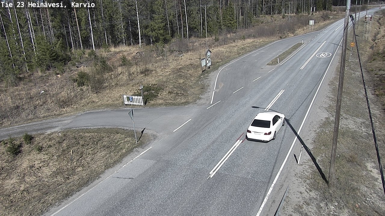 Weather Camera Image Road 23 Heinävesi, Karvio, Heinävesi, Pohjois-Karjala