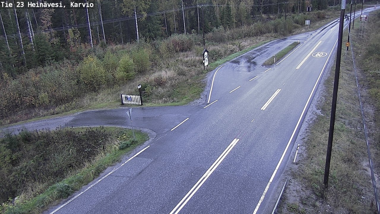 Weather Camera Image Road 23 Heinävesi, Karvio, Heinävesi, Pohjois-Karjala