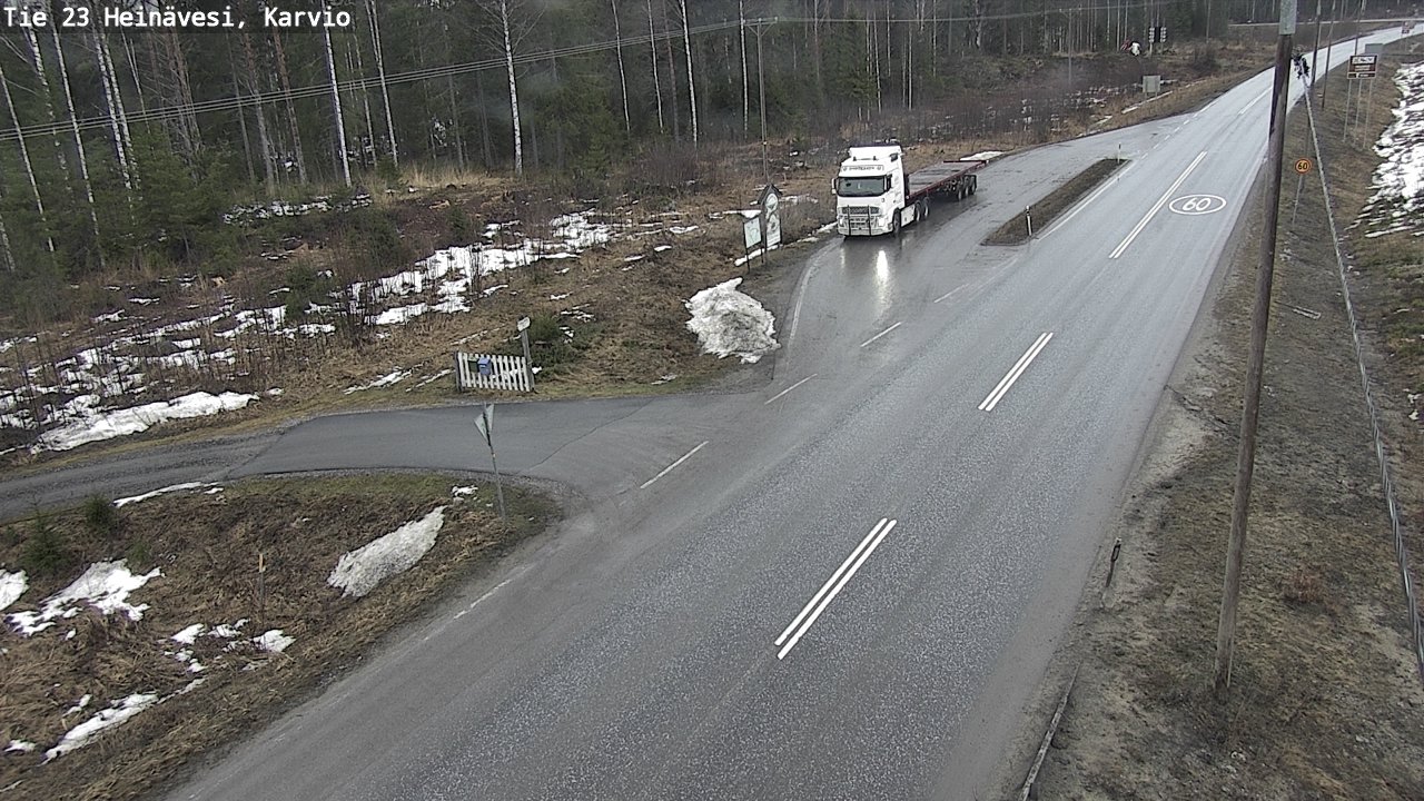 Weather Camera Image Road 23 Heinävesi, Karvio, Heinävesi, Pohjois-Karjala