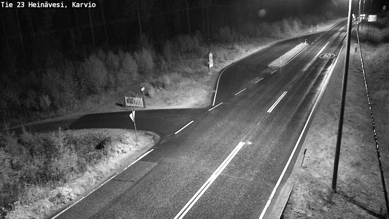 Weather Camera Image Road 23 Heinävesi, Karvio, Heinävesi, Pohjois-Karjala