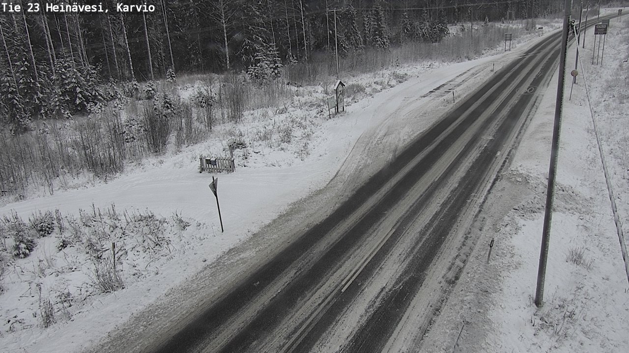 Weather Camera Image Road 23 Heinävesi, Karvio, Heinävesi, Pohjois-Karjala