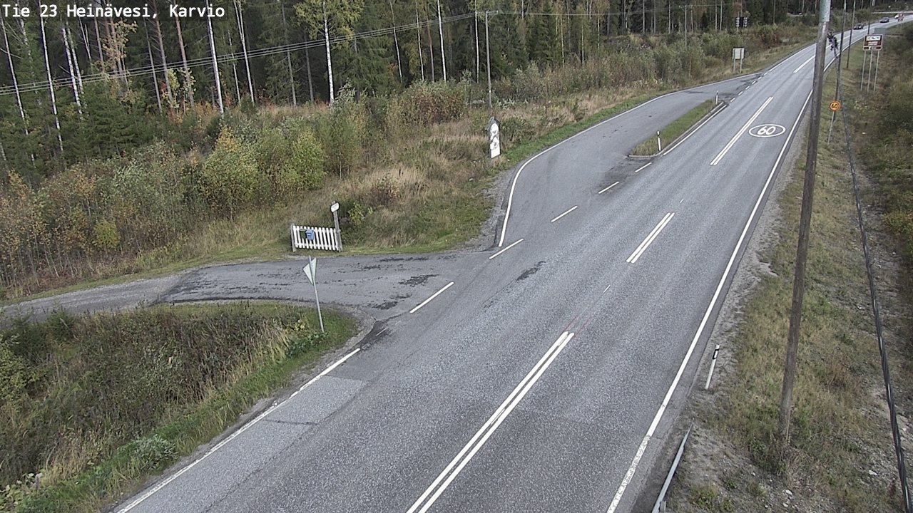 Kelikamerat Kuva Tie 23 Heinävesi, Karvio, Heinävesi, Pohjois-Karjala