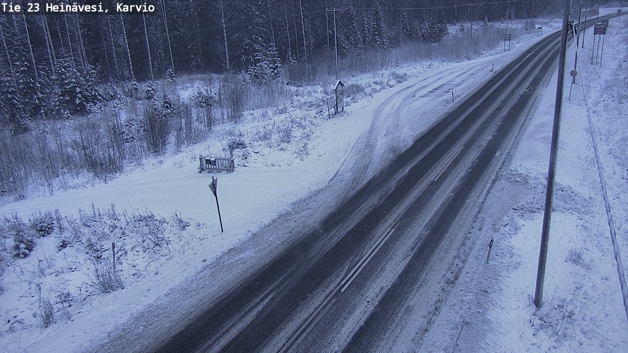 Weather Camera Image Road 23 Heinävesi, Karvio, Heinävesi, Pohjois-Karjala
