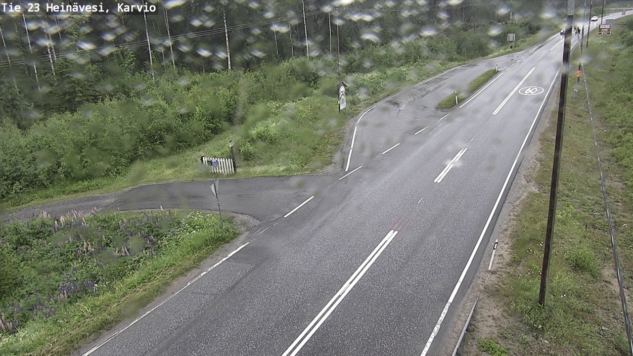 Weather Camera Image Väg 23 Heinävesi, Karvio, Heinävesi, Pohjois-Karjala