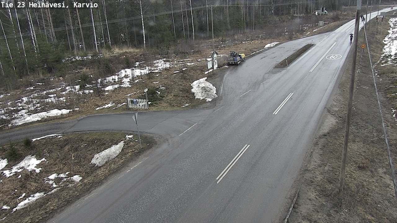 Weather Camera Image Road 23 Heinävesi, Karvio, Heinävesi, Pohjois-Karjala