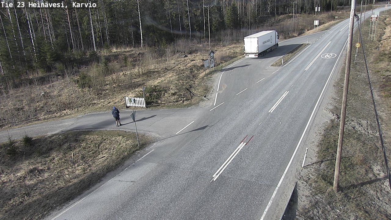 Weather Camera Image Road 23 Heinävesi, Karvio, Heinävesi, Pohjois-Karjala