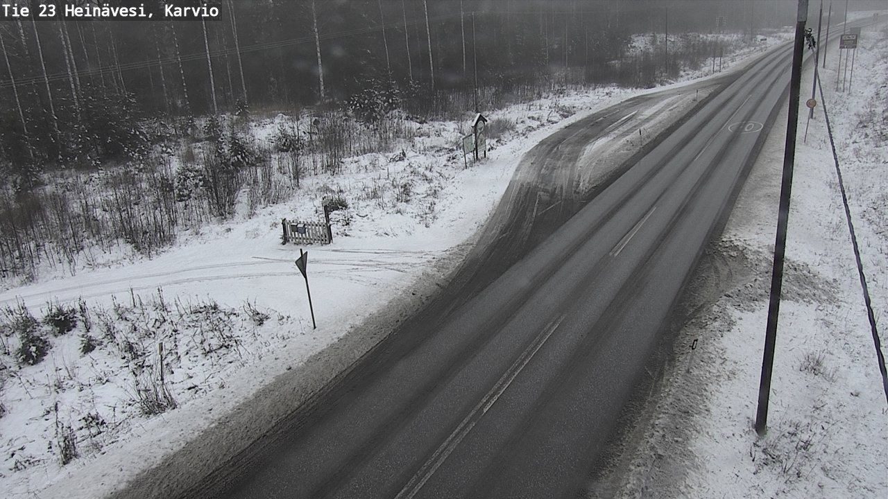 Weather Camera Image Road 23 Heinävesi, Karvio, Heinävesi, Pohjois-Karjala