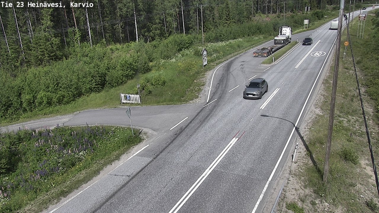 Kelikamerat Kuva Tie 23 Heinävesi, Karvio, Heinävesi, Pohjois-Karjala